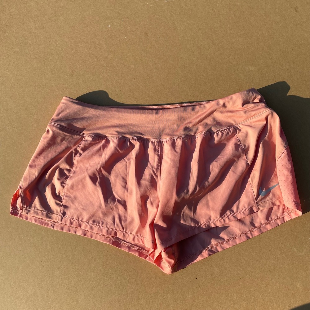 Nike Running Shorts Womens XL Pink Pre-owned Excellent Dri-FIT Athletic Liner